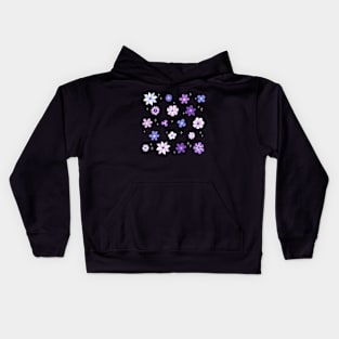 Lilac Woods Floral Pattern Kids Hoodie